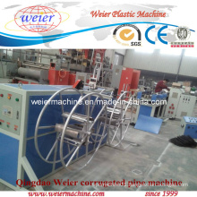 PE Single Wall Corrugated Pipe Production Line with Punching Spiral